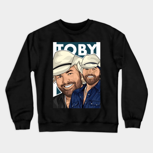 Toby Keith Crewneck Sweatshirt by Rekayasabumi